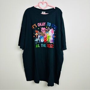 Comfort Colors Disney Inside out Graphic T-Shirt Size 3XL